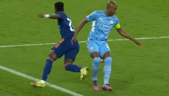 Manchester City vs. Real Madrid: Vinícius Júnior y su jugada para eludir con facilidad a Fernandinho