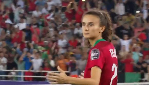 La sorpresa de Rosella Ayne al marcar el gol que clasifica a Marruecos a la final de la Copa Africana de Naciones
