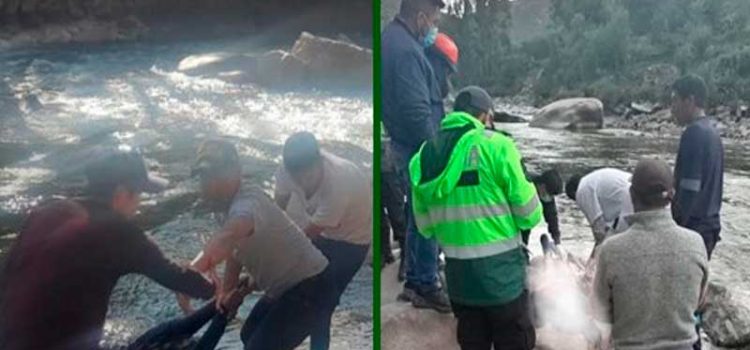 En Vilcabamba, policía recupera cuerpo sin vida de mujer del río