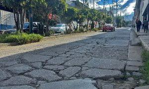 Las destrozadas Avenidas Seoane, Prado Alto y Tamburco que hoy deberían ser intervenidas