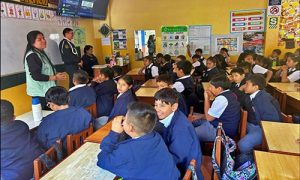 Fortalecen la cultura turística y la prevención en escolares de la I.E. La Salle